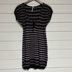 Free People Striped Cap Sleeve Sweater Dress/Tunic